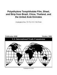 Polyethylene Terephthalate Film, Sheet,and Strip from ... - USITC