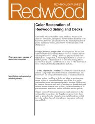 Color Restoration of Redwood Siding and Decks - California ...