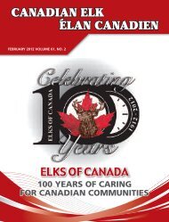 CANADIAN ELK CANADIAN ELK ´ELAN CANADIEN - Elks of Canada