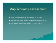 Map accuracy assessment