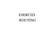 ESERCIZI ROUTING