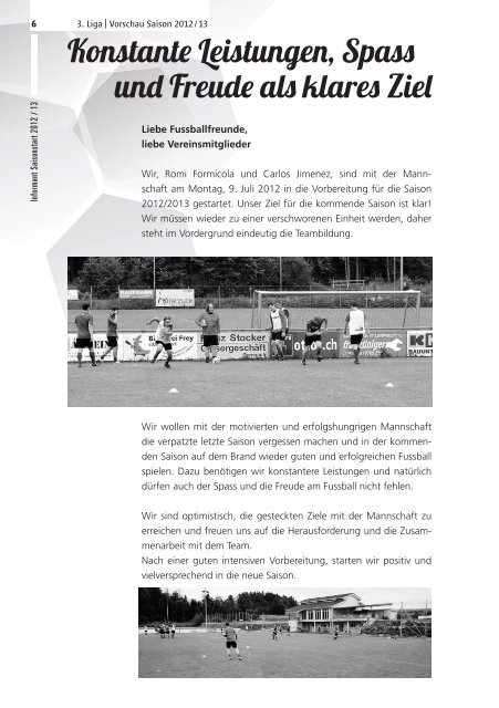 Informant Saisonstart 2012/2013 - SC Eich