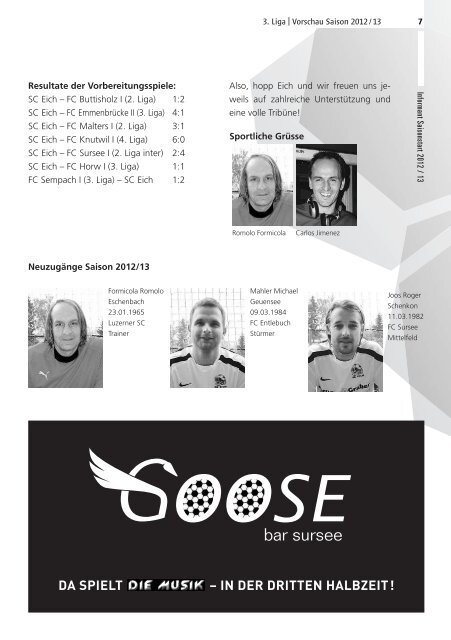 Informant Saisonstart 2012/2013 - SC Eich