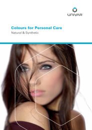 Colours for Personal Care Brochure - Univar Colour