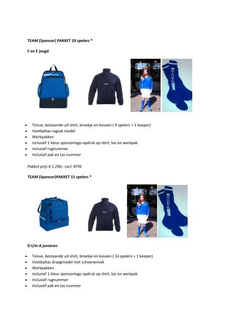Klik hier voor alle informatie over SV Houten kleding ...