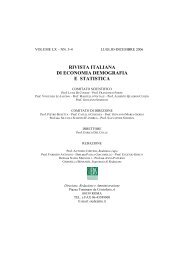 rivista italiana di economia demografia e statistica - Sieds