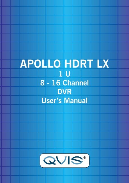 Apollo HDRT Manual - Qvis Security