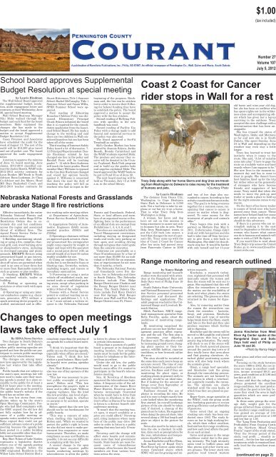 Pennington County Courant - Pioneer Review