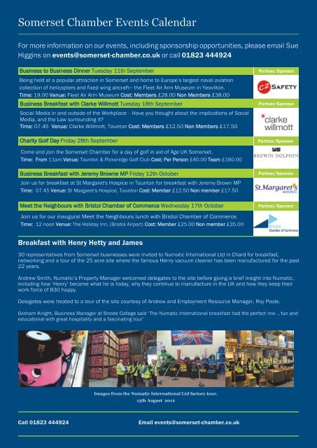 September edition of the Somerset Chamber magazine