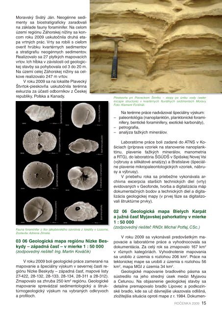 2009 (pdf - 14,7 MB) - Å tÃ¡tny geologickÃ½ Ãºstav DionÃ½za Å tÃºra