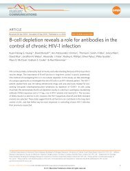 B-cell depletion reveals a role for antibodies in the control of chronic ...