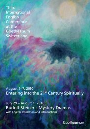 International English Week at the Goetheanum - Anthroposophical ...