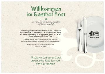 Hotel Alte Post Lindau Speisekarte Hotel Alte Post Lindau Speisekarte
