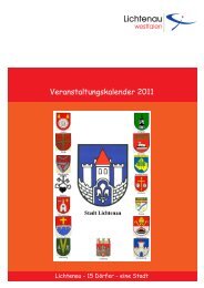 Veranstaltungskalender 2011 - Lichtenau