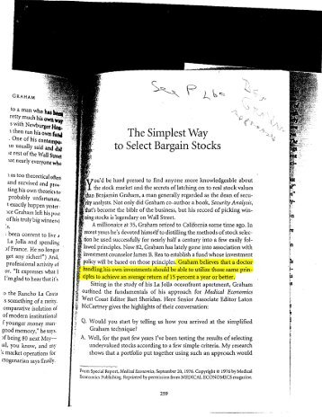 The Simplest Way to Select Bargain Stocks - Empirical Finance Blog
