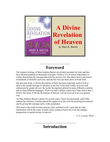 A Divine Revelation of Heaven - InsightsofGod