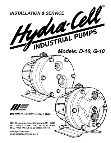 HYDRA CELL Manuale Uso e Manutenzione ... - Asco Pompe Srl