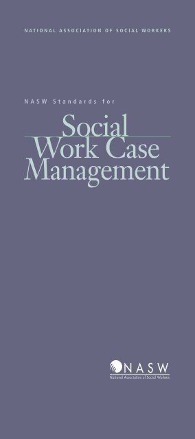 NASW Standards for Social Work Case Management - National ...