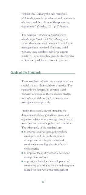 NASW Standards for Social Work Case Management - National ...