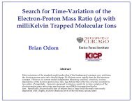 Search for Time-Variation of the Electron-Proton Mass Ratio (Î¼) with ...