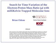 Search for Time-Variation of the Electron-Proton Mass Ratio (μ) with ...