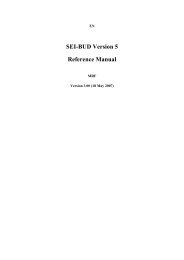 SEI-BUD Version 5 Reference Manual