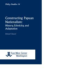 Constructing Papuan Nationalism: History, Ethnicity ... - ScholarSpace