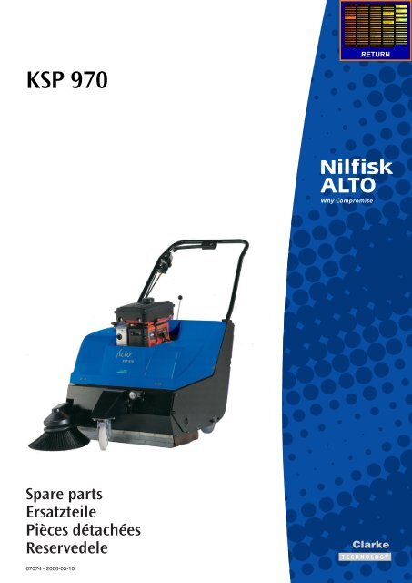 Graf Maschinenenteile GmbH 1 stuk ronde riem reserveriem voor veegmachines NILFISK ALTO KSP 770, KSP 970, KSE 970
