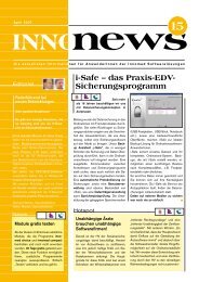 i-Safe – das Praxis-EDV- Sicherungsprogramm - Innomed