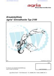 Ersatzteilliste agriaÃƒÂ¢-Einradhacke Typ 2100 - WÃƒÂ¶lfnitzer ...