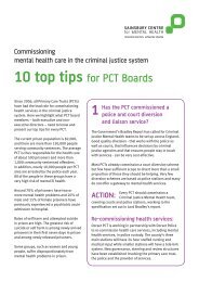 10 top tips for PCT Boards - Centre for Mental Health