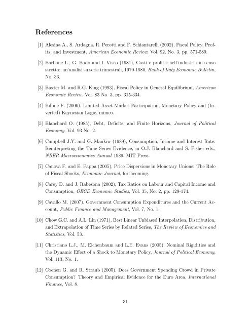 The general equilibrium effects of fiscal policy