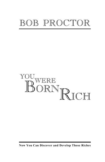 You Were Born Rich - Terry & Amy Hansen