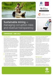 Sustainable mining â managing corruption risks ... - Oxfam Australia