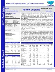 Ashok Leyland - Fortune Financial Services