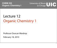 Chem 232 Lecture 12 - UIC Department of Chemistry - University of ...