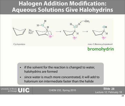 Chem 232 Lecture 12 - UIC Department of Chemistry - University of ...