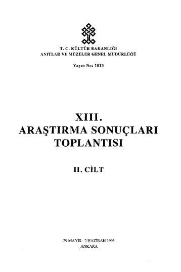 Xiii. TOPLANTISI - KÃ¼ltÃ¼r ve Turizm BakanlÄ±ÄÄ±