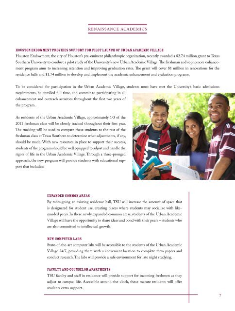 2010 annual report - Texas Southern University