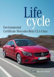 Environmental Certificate Mercedes-Benz CLA-Class - Daimler