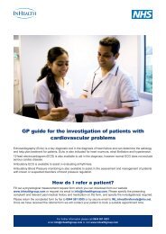 GP guide for the investigation of patients with ... - InHealth Group