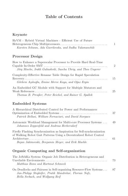 Architecture of Computing Systems (Lecture Notes in Computer ...