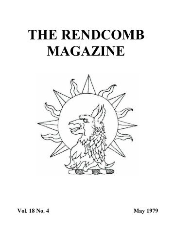 The Rendcomb Magazine, May 1979 - The Old Rendcombian