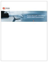 Trend Micro PortalProtect for Microsoft SharePoint Portal