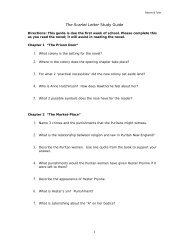 The Scarlet Letter Study Guide - Charlotte County Public Schools