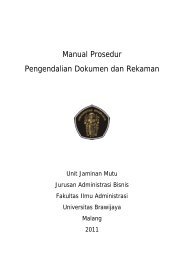 Manual Prosedur Pengendalian Dokumen dan Rekaman