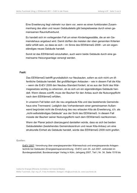 EEWärmeG 2011 + EnEV - ENEV-Online.de