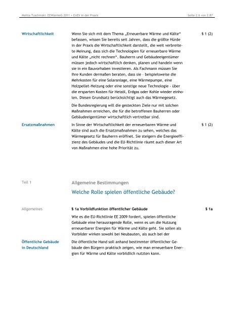 EEWärmeG 2011 + EnEV - ENEV-Online.de