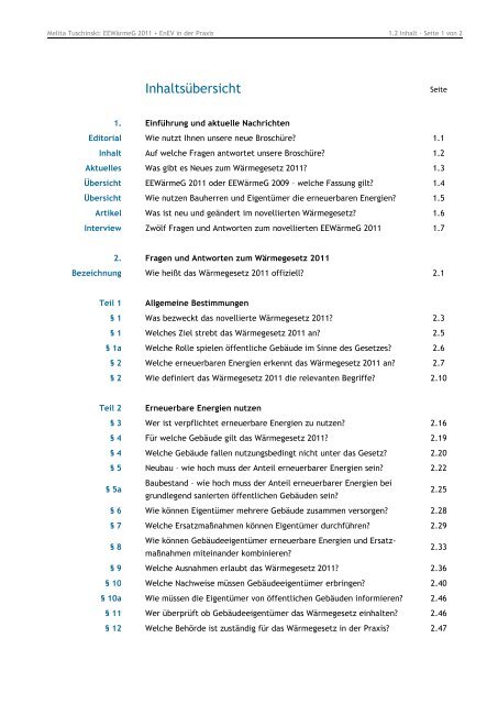 EEWärmeG 2011 + EnEV - ENEV-Online.de