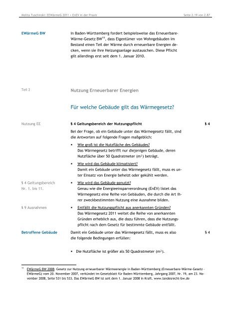 EEWärmeG 2011 + EnEV - ENEV-Online.de